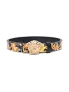 VERSACE BAROCCO-PRINT LEATHER BELT