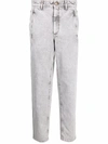 Brunello Cucinelli Stonewashed Tapered Jeans In 灰色