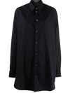 Ann Demeulemeester Buttoned-up Oversized Shirt In Schwarz