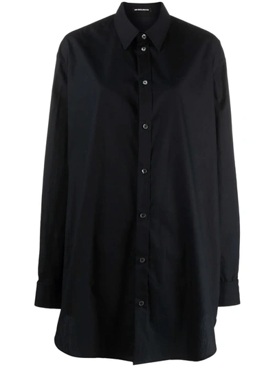 Ann Demeulemeester Buttoned-up Oversized Shirt In Black