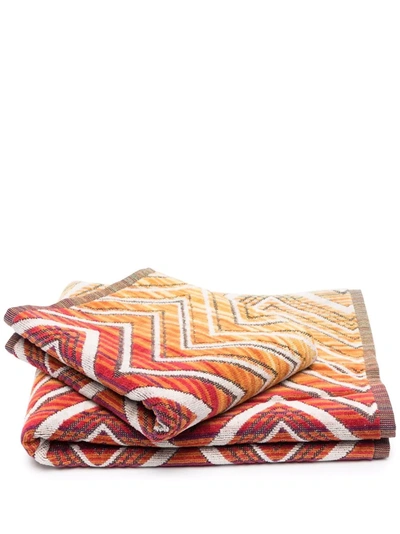 Missoni Stripe-print Bath Towel Set In Nude