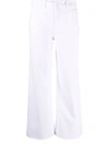 PAIGE CROPPED STRAIGHT-LEG TROUSERS