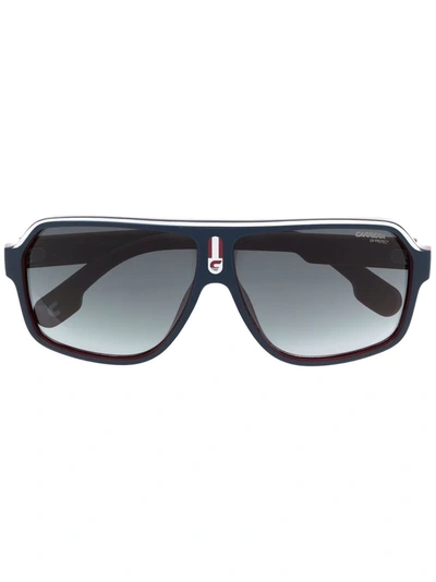 Carrera Mono-frame Aviator Sunglasses In Blau