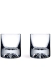 NUDE SHADE SET OF TWO WHISKEY GLASSES