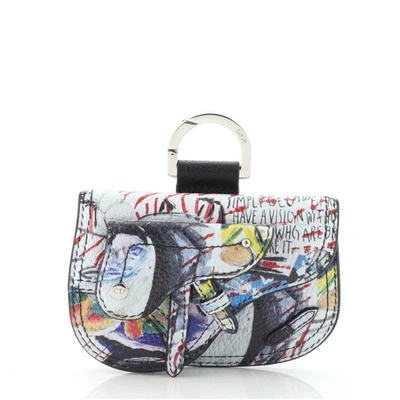 Pre-owned Dior Leather Bag Charm In Multicolour