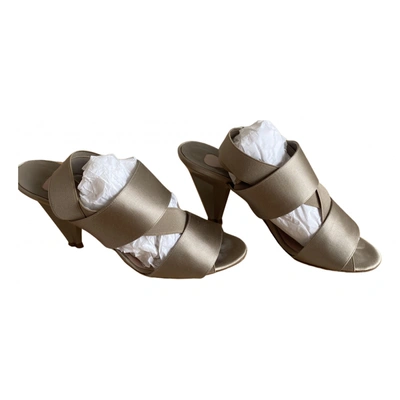 Pre-owned Chloé Cloth Sandal In Grey