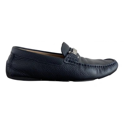 Pre-owned Bally Leather Flats In Black