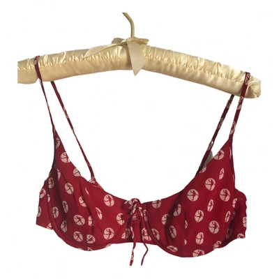 Pre-owned Moschino Camisole In Red