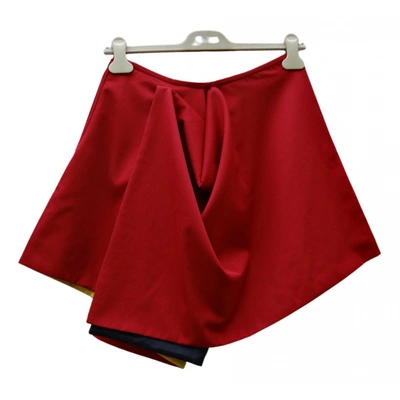 Pre-owned Jean Paul Gaultier Mid-length Skirt In Red