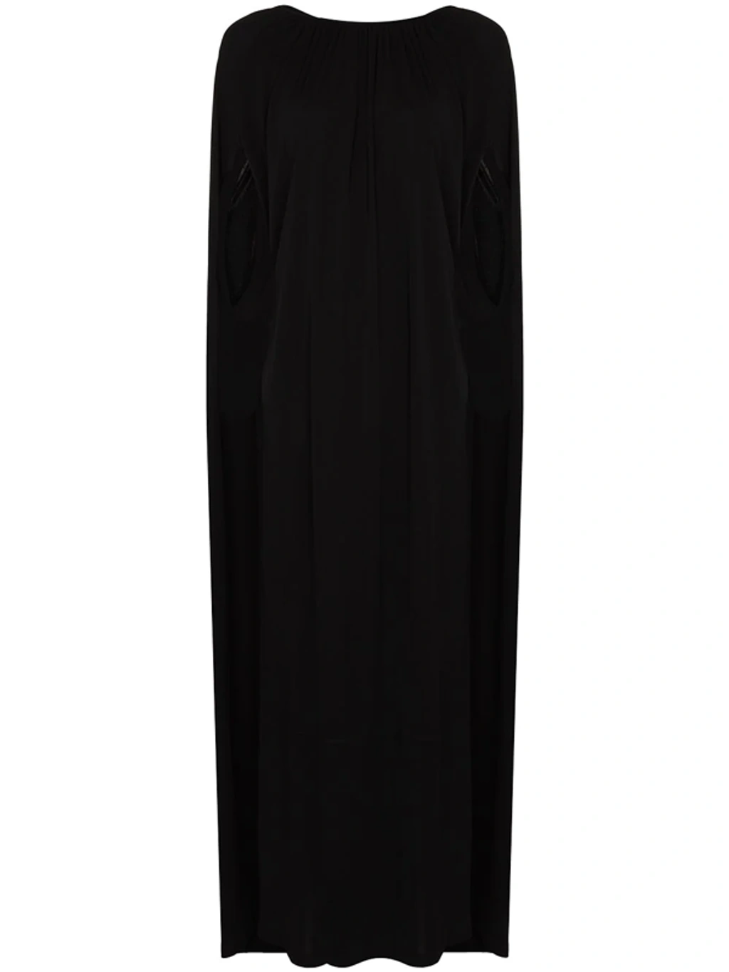 Totême Black Cape-effect Jersey Maxi Dress | ModeSens Totême Black Cape-effect Jersey Maxi Dress | ModeSens