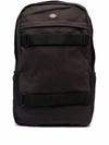 Dickies Construct Logo-patch Zipped Backpack In Schwarz