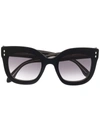 Isabel Marant Eyewear Oversized-frame Sunglasses In Schwarz