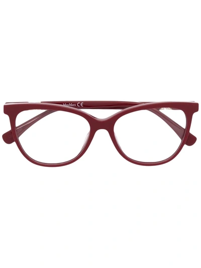 Max Mara Cat-eye Frame Glasses In Rot