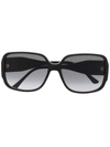 Jimmy Choo Oversized-frame Sunglasses In Schwarz