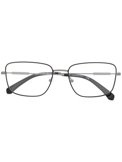 Calvin Klein Jeans Est.1978 Wire-frame Square Glasses In Schwarz