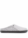 Birkenstock Zermatt Shearling Wool Felt 'light Grey' In Grau