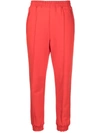 Philosophy Di Lorenzo Serafini Logo-embroidered Cotton Track Pants In Rot