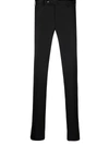 Pt01 Pressed-crease Slim-fit Tailored Trousers In Schwarz