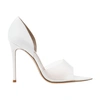 Gianvito Rossi Bree 105 Pvc-trimmed Patent-leather Pumps In White White
