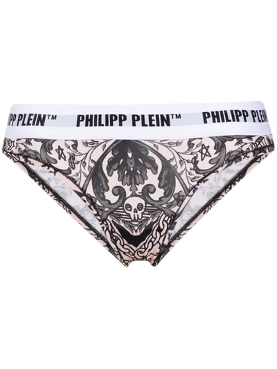 Philipp Plein New Baroque Slip Briefs In Pink