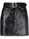 MANOKHI LEATHER MINI SKIRT