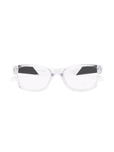 Oakley Kids' Translucent Rectangle-frame Sunglasses In Neutrals