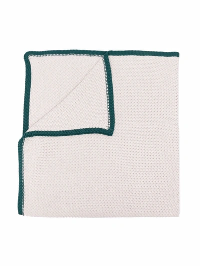 Siola Babies' Contrasting-trim Knitted Scarf In Neutrals
