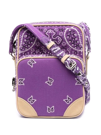 Readymade Bandana Print Shoulder Bag In Purple