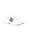 Dolce & Gabbana Daymaster Nylon And Suede Sneakers In White