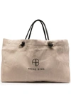 ANINE BING SAFFRON LOGO-PRINT TOTE