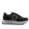 LOVE MOSCHINO BLACK SNEAKER WITH HEART