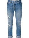 RE/DONE distressed cropped jeans,세탁기사용