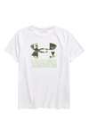 Under Armour Kids' Ua Tech&trade; Hybrid Performance Graphic Tee In White / / Summer Lime