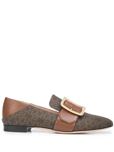 Bally Janelle Monogram Loafers In Brown