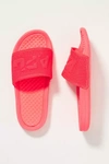 Apl Athletic Propulsion Labs Techloom Logo-embroidered Woven Sliders In Pink
