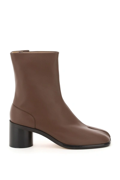 Maison Margiela Tabi Ankle Boots 60 In Brown
