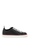 THOM BROWNE LEATHER LOW-TOP SNEAKERS,MFD219A05584 001