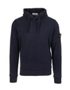 Stone Island Blue Classic Cotton Hoodie