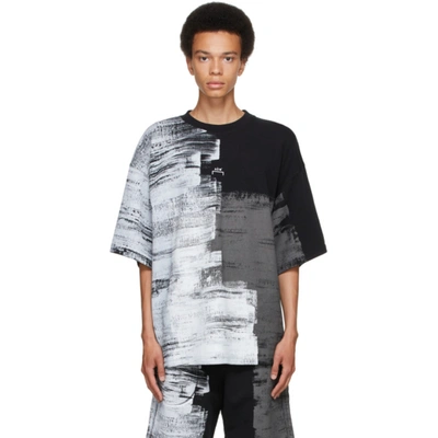 A-cold-wall* Brushstroke-print Organic-cotton Jersey T-shirt In Multicolore