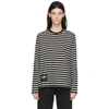 Marc Jacobs The Striped Long-sleeved T-shirt In Black