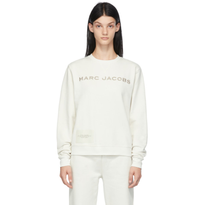 Marc Jacobs White Cotton Sweatshirt With Logo Print