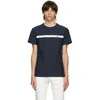 Apc Yukata Terry Stripe T-shirt In Blue,white