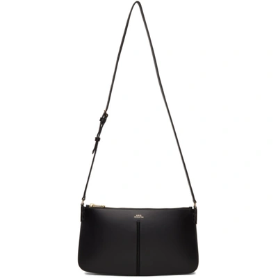 Apc Betty Leather Shoulder Bag In Black