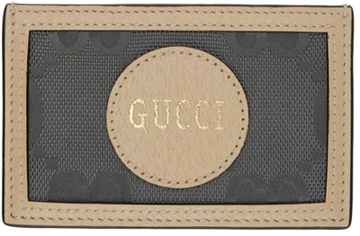 Gucci Grey Off The Grid Gg Card Holder In Grey,beige
