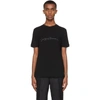 Giorgio Armani Crew-neck Printed Short Sleeve T-shirt In Uc99 Black