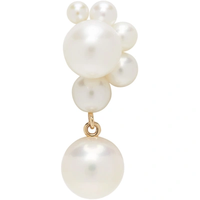 Sophie Bille Brahe Single Federico Perle Earring In White