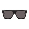 LOEWE BLACK THIN FLAT-TOP SUNGLASSES