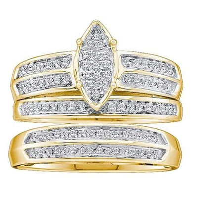 Dazzling Rock Dazzlingrock Collection 0.28 Carat (ctw) 14k Round Diamond Men And Women's Micro Pave Engagement Rin In Gold Tone,silver Tone,white,yellow