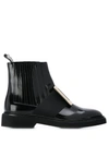 ROGER VIVIER BLACK ANKLE LENGTH BOOTS,9148B598-AD49-4D2B-C7C3-A4CF2EEA8962