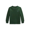 Polo Ralph Lauren Kids' Cotton Jersey Long-sleeve Tee In College Green